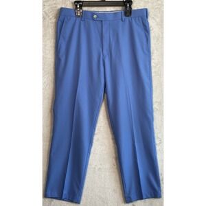 Peter Millar Crown Sport Golf Pants Performance Polyester Blue Mens 36x28 36 29